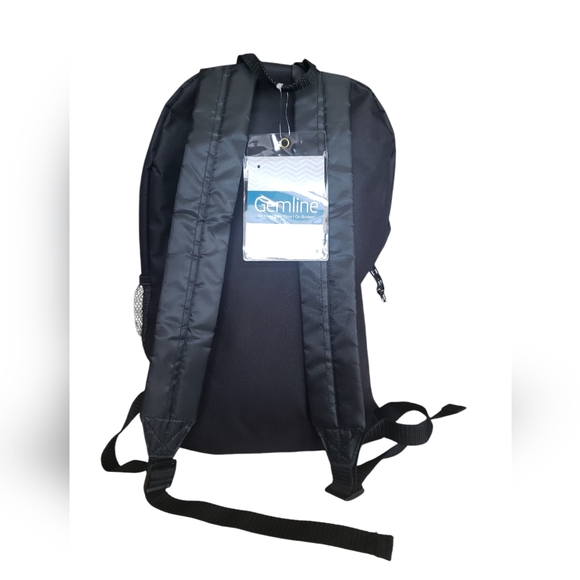 Black and Gray Backpack with Textured Fabric - Picture 5 of 11